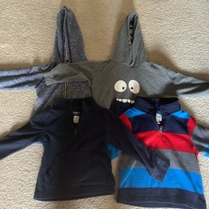 3T Boy Hoodies and Pullovers 5pcs